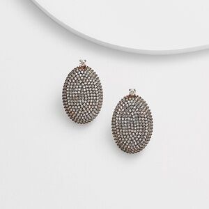 Bean Stud Earrings .925 Sterling Silver